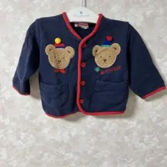 ミキハウス　MIKIHOUSE カーディガン　90 レトロ　旧タグ　ヴィンテージ