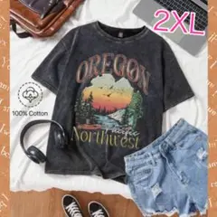 サマーカジュアルTシャツ2XL