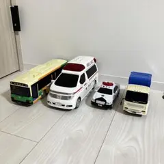 トイコーToyco 車 おもちゃ 都営バス パトカー 救急車 まとめ売り