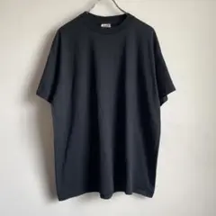 90s ONEITA 無地 ブランク ブラックTシャツ シングルステッチ 黒 L