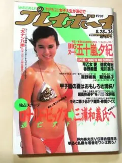 週刊プレイボーイ 1984 五十嵐夕紀／早乙女愛／深野晴美／徳武有紀