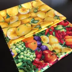 USA輸入生地 レモン 野菜フルーツ 2枚セット ハギレ ハンドメイド