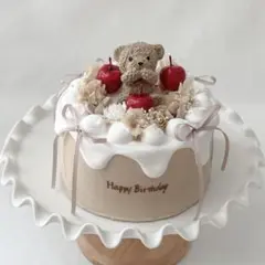 くまとりんごのクレイケーキ