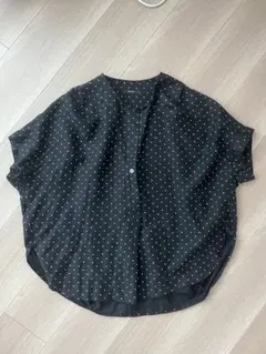 未使用品　ジャーナルスタンダード　レーヨン麻ノーカラーブラウス