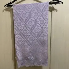 アナスイ　薄紫色 レース付きストール 【未使用】50cm✖️180cm