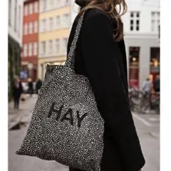 ほぼ未使用品　HAY トートバッグ　ドット柄