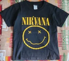 キッズ00s初期NIRVANA ニルヴァーナTシャツシングルステッチバンド