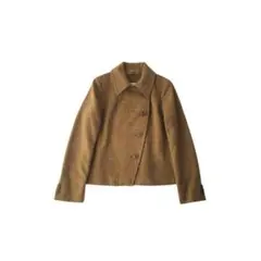 MaxMara チェックショートコート ジャケット アンゴラ混 イタリア製