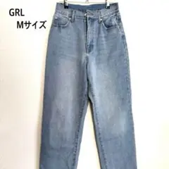 美品☆GRL ￼（グレイル）Mサイズ ライトブルーストレートデニム