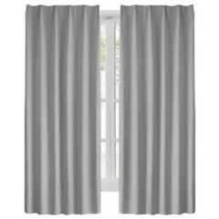 iselehhome グレー ドレープカーテン　102×112cm 2枚セット
