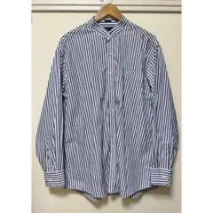 【お値下げ】TOMMY HILFIGER ストライプシャツ 長袖　スタンドカラー