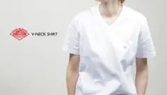 ダントンDANTON 空紡天竺VネックTシャツ