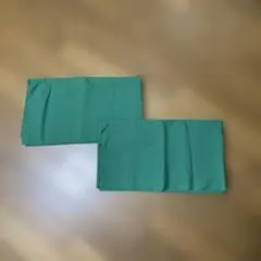 端切れ　綿素材 緑色の布 90cm✖️160cm2枚セット