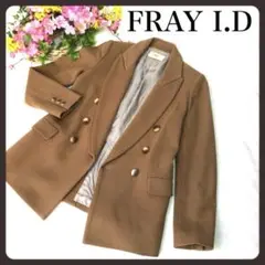 美品✨FRAY I.D フレイアイディー カシミヤ混 テラードジャケット ダブル