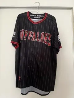 BUFFALOES ユニフォーム 黒 赤 ストライプ