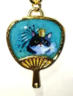 猫ちゃん♫うちわキーホルダー