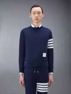 国内正規美品 トムブラウン THOM BROWNE デストロイ4barスウェット