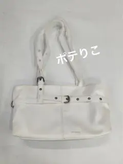 samo ondoh ホワイト ショルダーバッグ 合成皮革