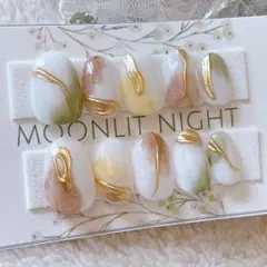 新作ネイルチップ 現品 秋色