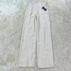未使用 PRADA プラダ パンツ 麻 リネン ベージュ スラックス 大きい