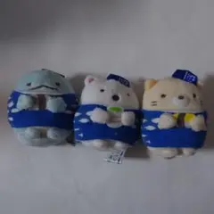 【美品】すみっコぐらし　てのりぬいぐるみ　はま寿司　とかげ　しろくま　ねこ