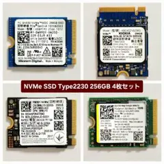 NVMe SSD Type2230 256GB 4枚セット