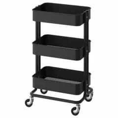 IKEA RÅSKOG ロースコグ ワゴン 黒 イケア