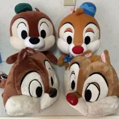 チップとデール ぬいぐるみ、ファンキャップセット