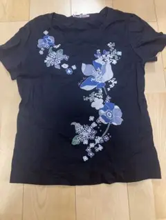 ハナエモリ　ネイビー　tシャツ 40サイズ