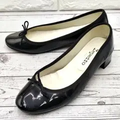 Repetto CAMILLE カミーユ バレエシューズ 黒 エナメル レペット
