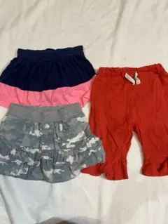 #100 MPS スカートとOLDNAVYのスカートと美品のパンツセット 90