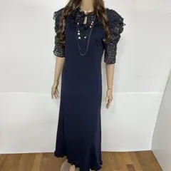ティティアンドコー tity&Co. 大人気デザイ柄マキシワンピース