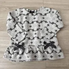 べべ　BeBe 花柄トップス　あったか