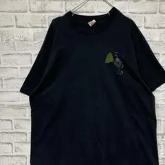 USA製90sヴィンテージTシャツ！シングルステッチ　ブラック半袖古着XL 27