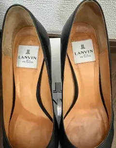 LANVIN en Bleu ランバンオンブルー　ブラックリボンパンプス