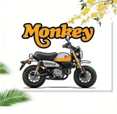 【輸入品】ブリキ看板/ホンダのバイク「モンキー125」