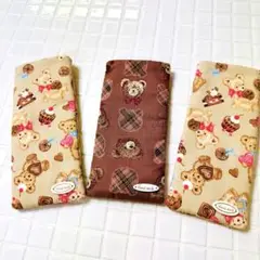テディベア メガネケース 3点セット くま シェア ハンドメイド