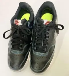 Nike コートビジョン 黒 レザー スニーカー26cm