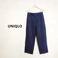 UNIQLO ユニクロ ネイビーチノパン ストレート サイズL