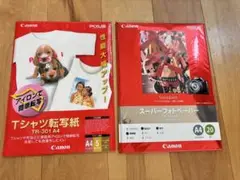 canon Tシャツ転写紙とスーパーフォトペーパーセット A4