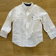［H &M ］L.O.G.G. ホワイト長袖シャツ 110cm