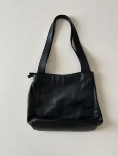 本革ショルダーバック トートバッグ 黒 ブラック allant アラン