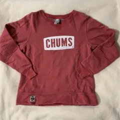 CHUMS 赤 ロゴ入り スウェット Mサイズ