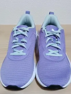 PUMA フライヤー LITE MU JR 25.0cm パープル　箱なしで発送