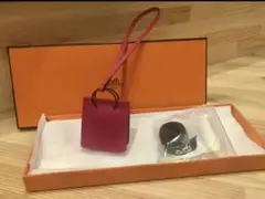 【新品】HERMES エルメス サック オランジュ バッグチャーム 本物