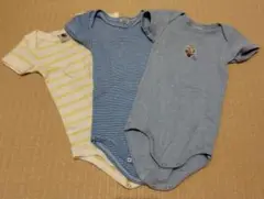 PETIT BATEAU ベビー半袖肌着 6m /67cm 3枚セット
