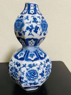 中国清時代　大清康熙年製　青花花瓶　高さ16.7㎝ 東Y7-0605⭐︎2Fトヒサ 中国清時代 大清康熙年製 青花花瓶 高さ16.7㎝ 東Y7-0605⭐︎2F