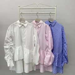 Emsexcite 袖ドロストイレヘムチュニック