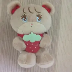 いちごマスコットぬいぐるみ　ラテ
