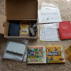 NINTENDO 3DS ホワイト 本体　ソフト2個おまけ付き